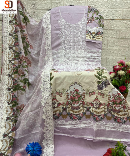 Needle Wonder Vol 3 Shraddha Designer Cotton Karachi Salwar Suits Exporter Gujarat