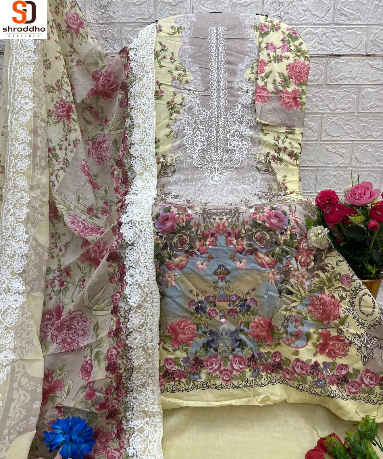 Needle Wonder Vol 3 Shraddha Designer Cotton Karachi Salwar Suits Exporter Gujarat