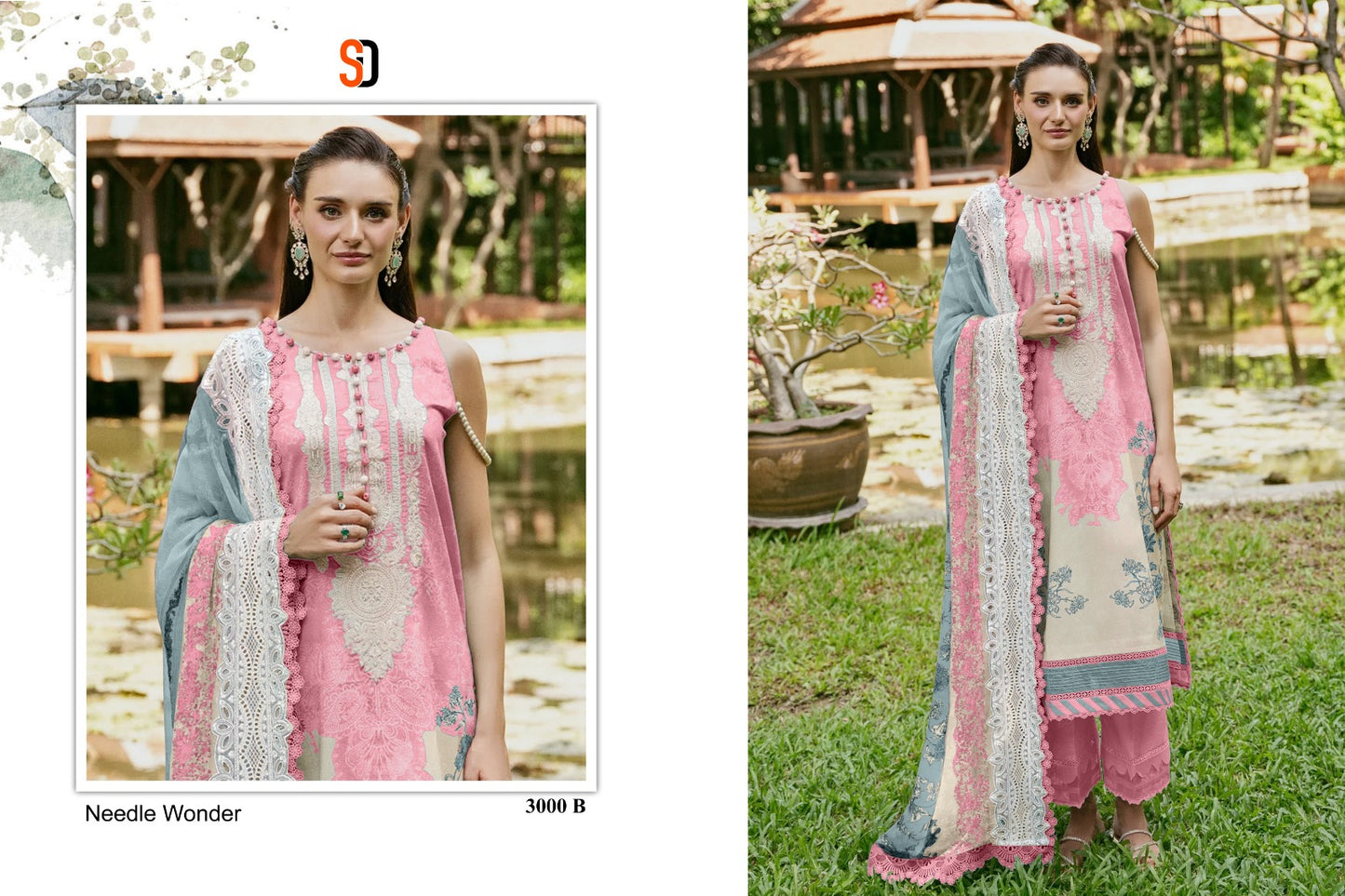 Needle Wonder Vol 3 Shraddha Designer Cotton Pakistani Patch Work Suits Manufacturer India