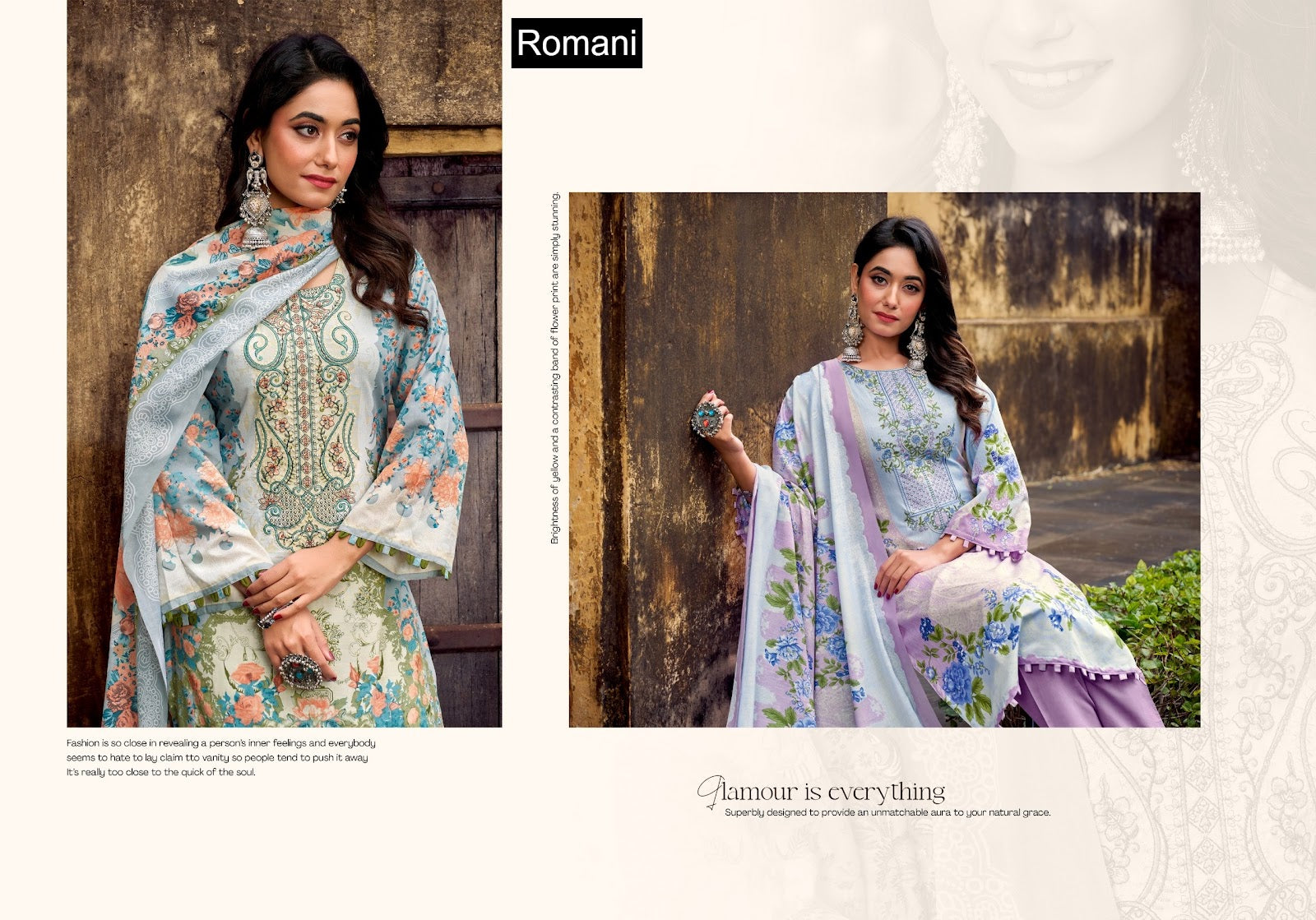 Needle Wonder Vol 4 Romani Cotton Karachi Salwar Suits Wholesaler Gujarat