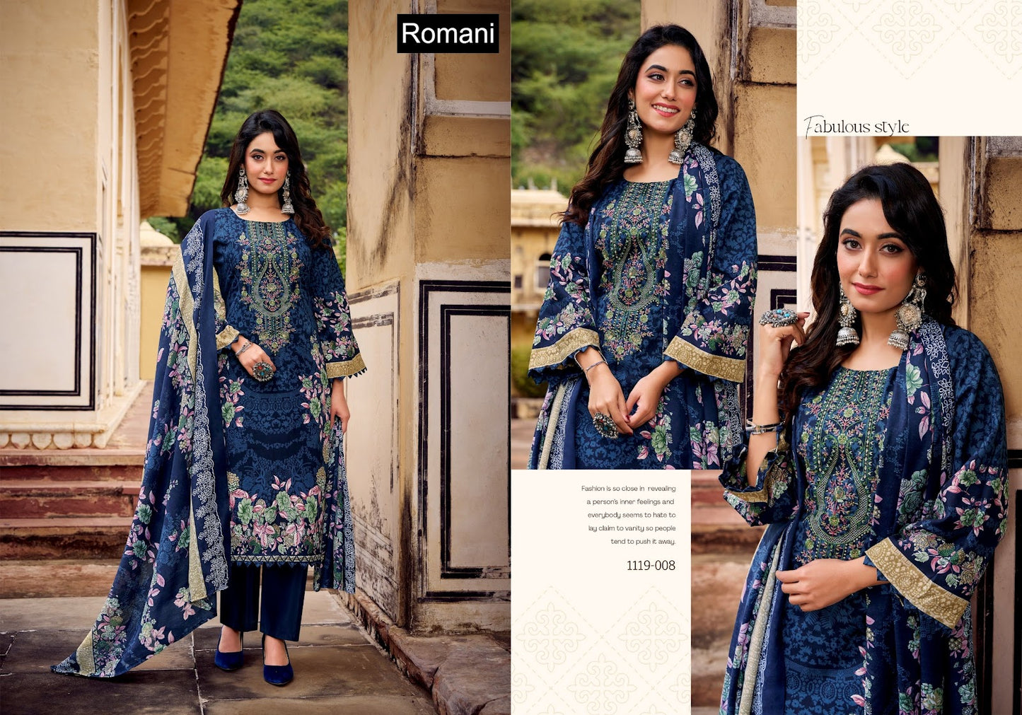Needle Wonder Vol 4 Romani Cotton Karachi Salwar Suits Wholesaler Gujarat