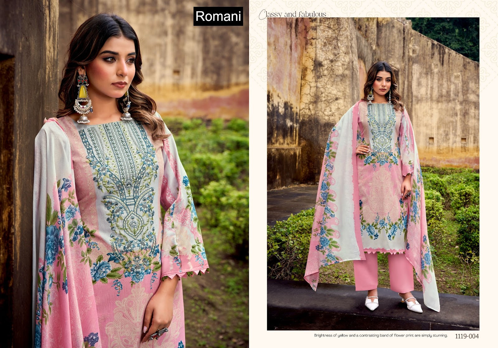 Needle Wonder Vol 4 Romani Cotton Karachi Salwar Suits Wholesaler Gujarat