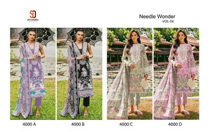 Needle Wonder Vol 4 Shraddha Designer Cotton Pakistani Patch Work Suits Manufacturer