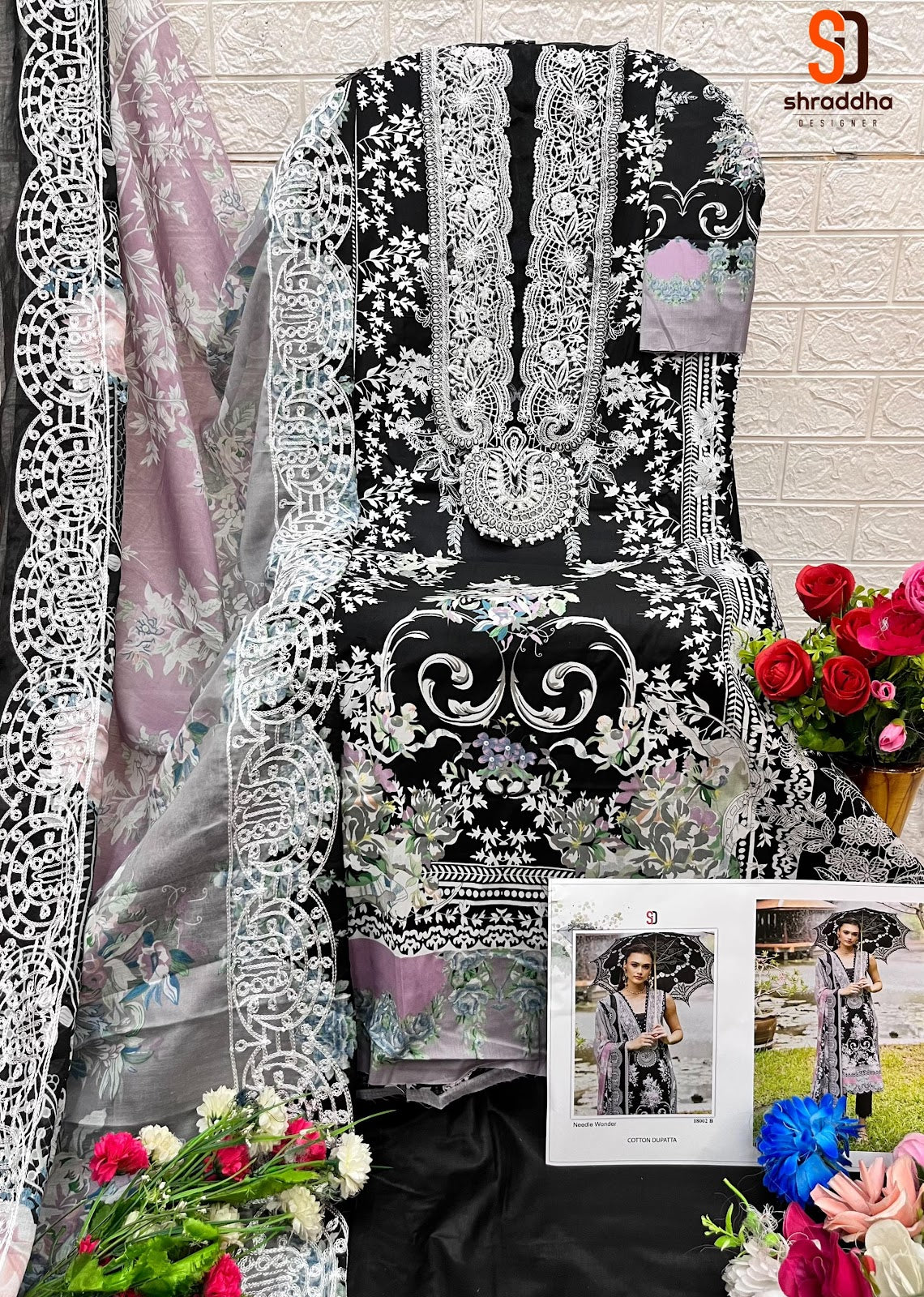 Needle Wonder Vol 4 Shraddha Designer Cotton Pakistani Patch Work Suits Manufacturer