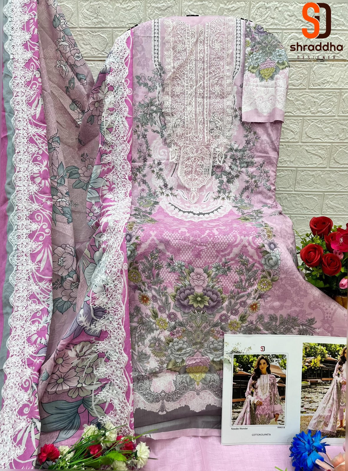 Needle Wonder Vol 4 Shraddha Designer Cotton Pakistani Patch Work Suits Manufacturer