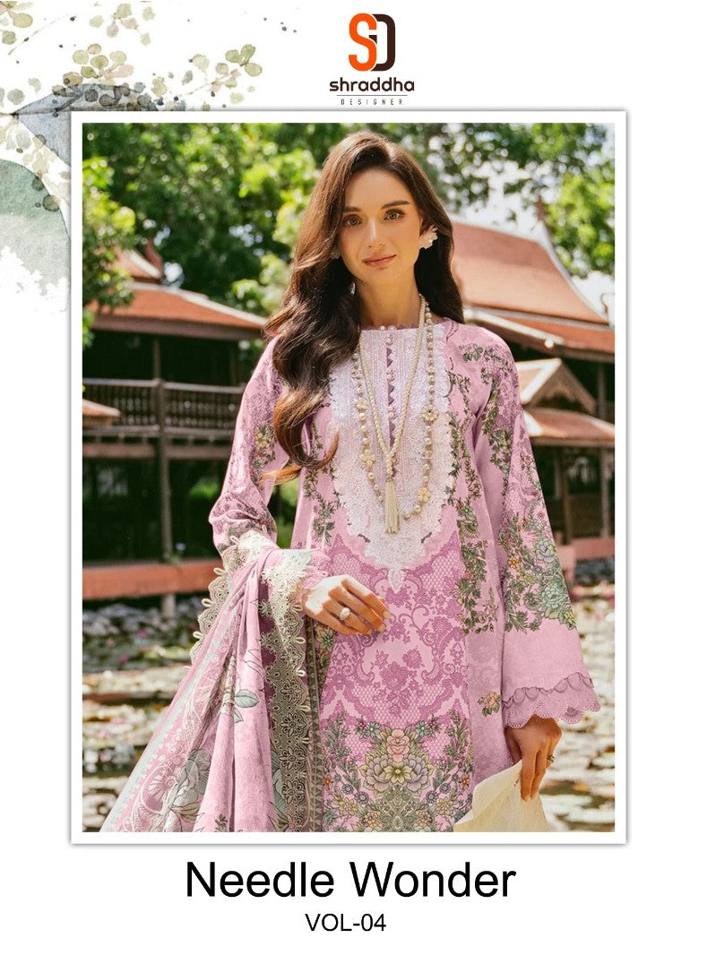 Needle Wonder Vol 4 Shraddha Designer Cotton Pakistani Patch Work Suits Manufacturer