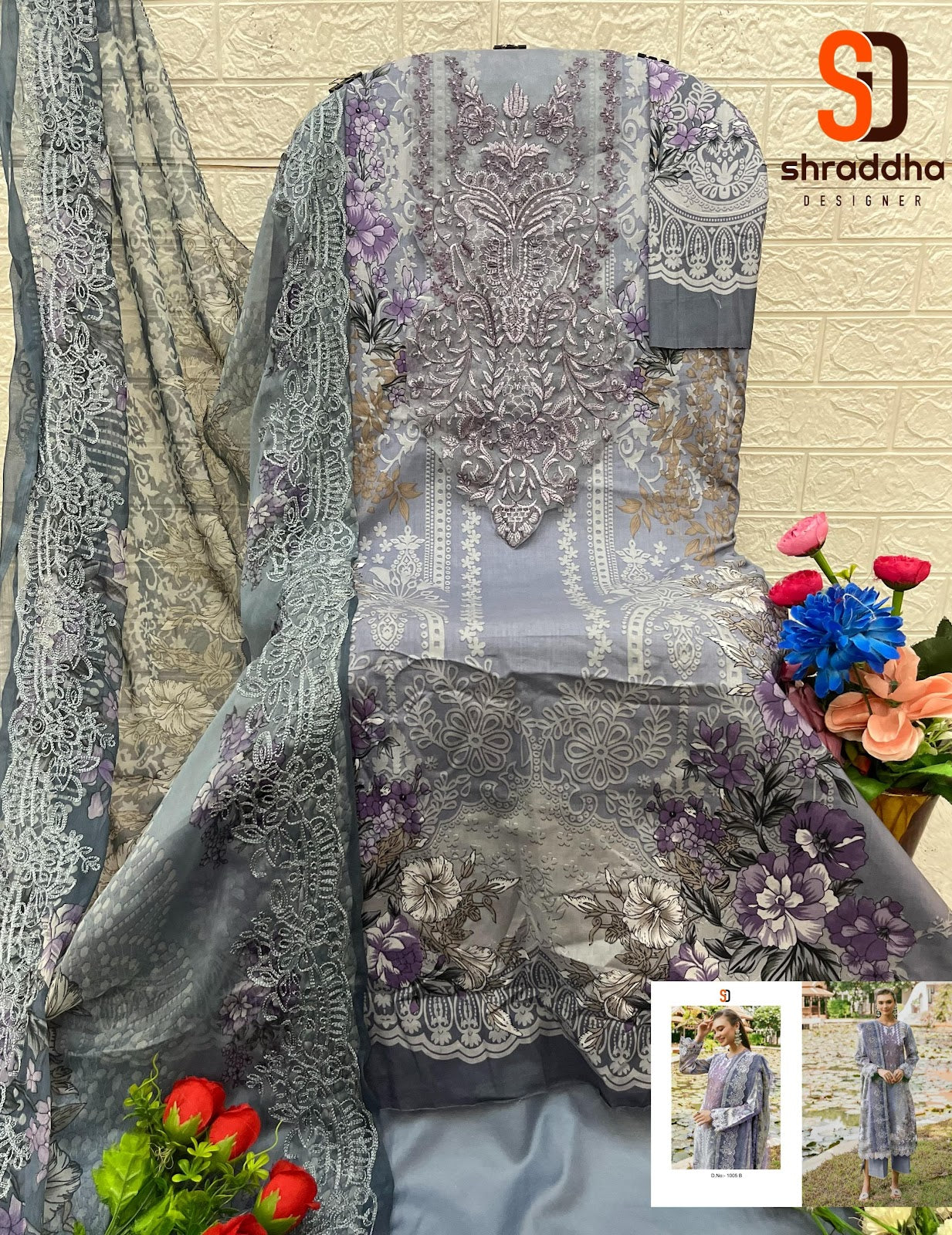 Needle Wonder Vol 5-1005 Shraddha Designer Cotton Pakistani Patch Work Suits Wholesale Price