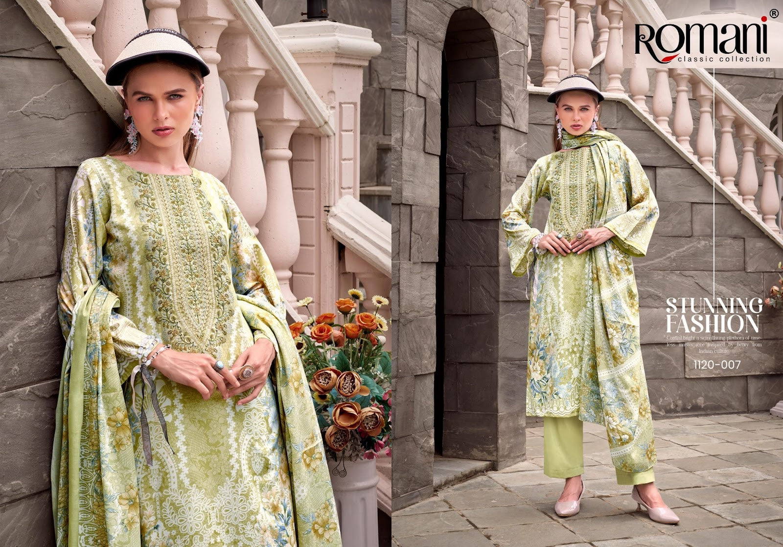 Needle Wonder Vol 5 Romani Soft Cotton Karachi Salwar Suits Supplier India