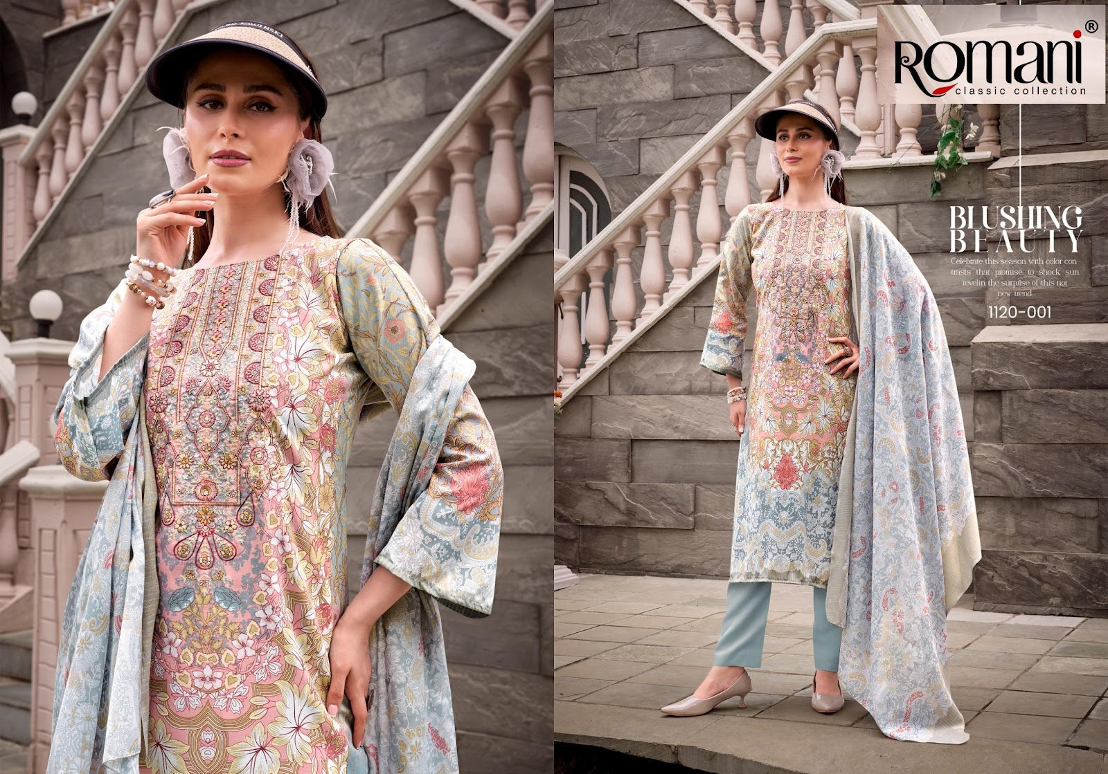 Needle Wonder Vol 5 Romani Soft Cotton Karachi Salwar Suits Supplier India