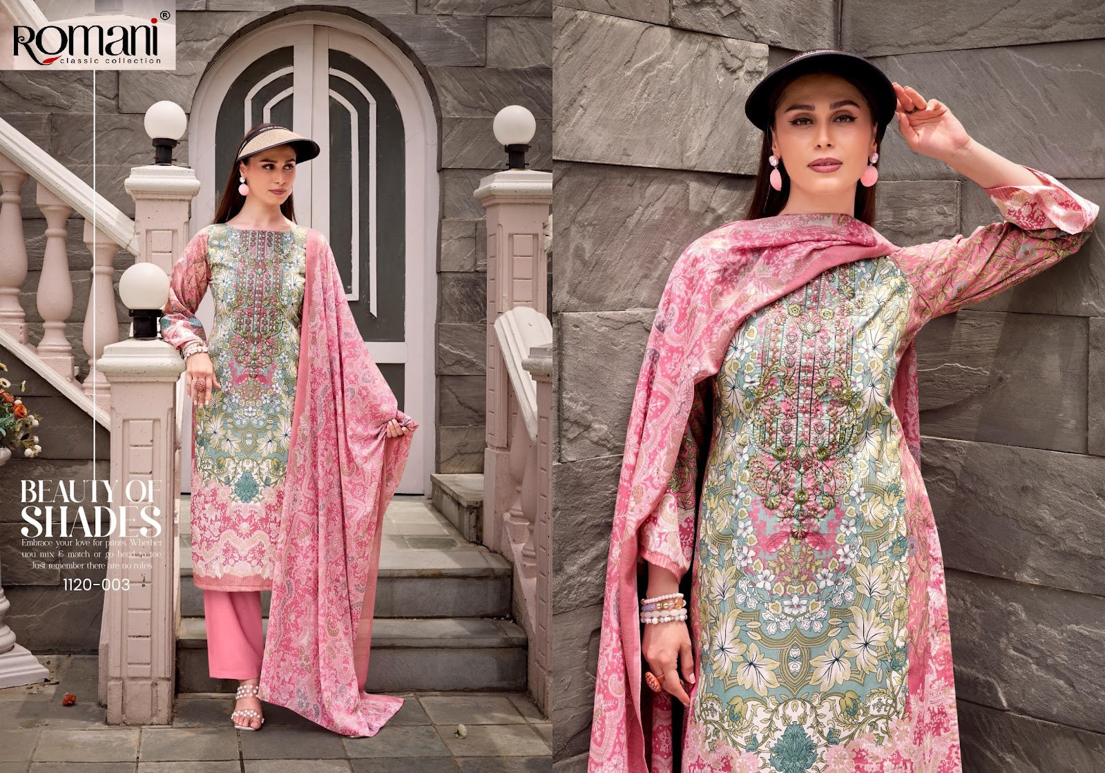 Needle Wonder Vol 5 Romani Soft Cotton Karachi Salwar Suits Supplier India