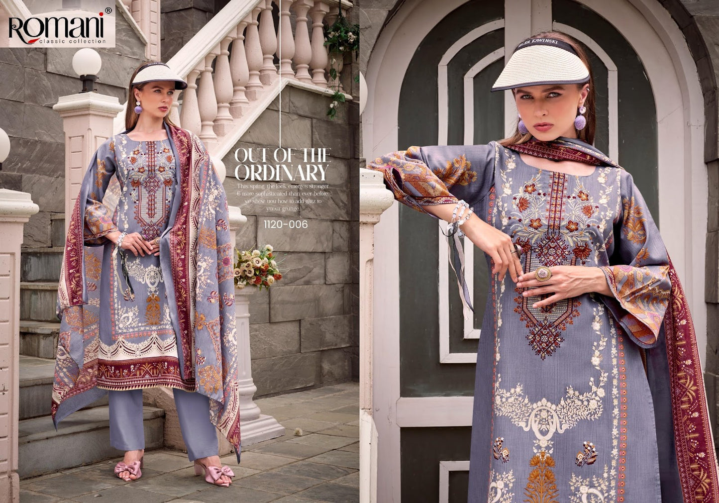 Needle Wonder Vol 5 Romani Soft Cotton Karachi Salwar Suits Supplier India