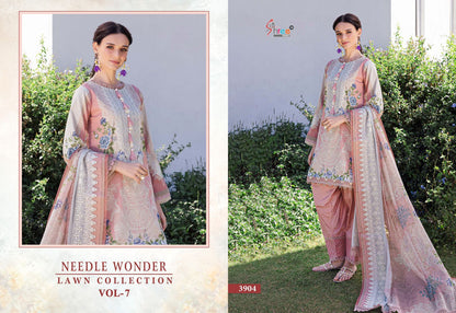 Needle Wonder Vol 7 Lawn Collection Shree Fabs Cotton Pakistani Patch Work Suits Manufacturer Gujarat