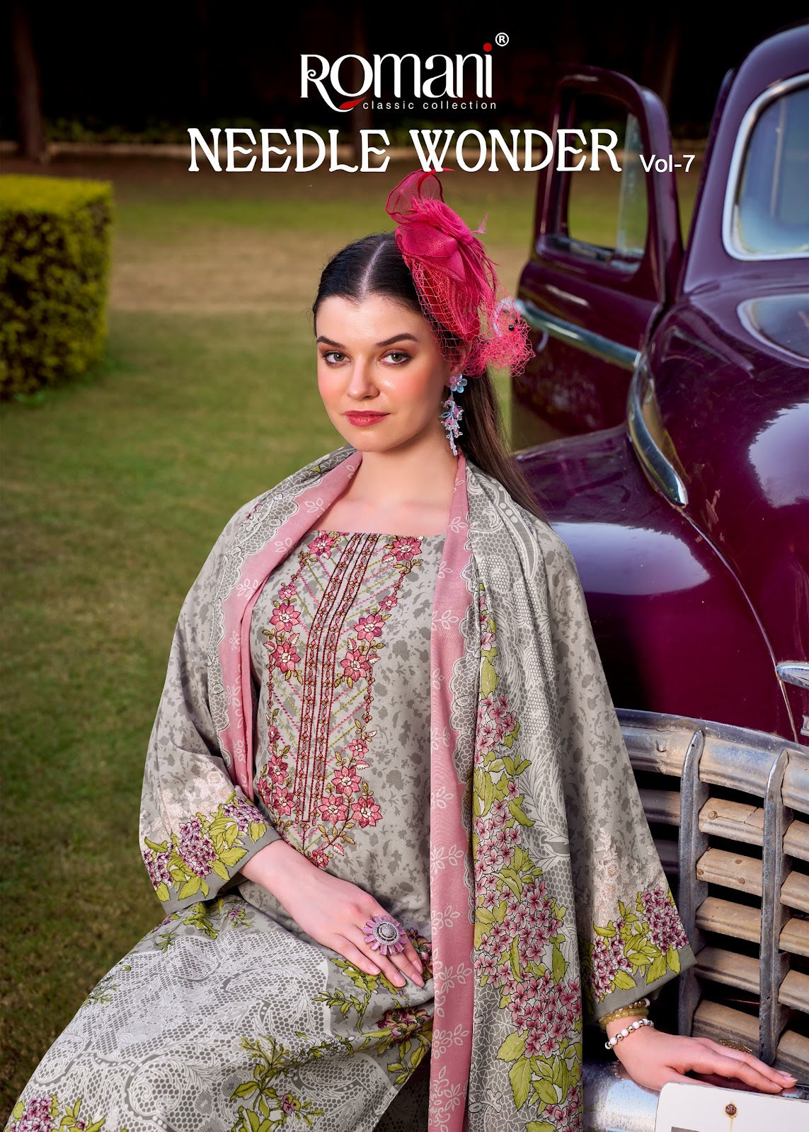 Needle Wonder Vol 7 Romani Cotton Karachi Salwar Suits Supplier India