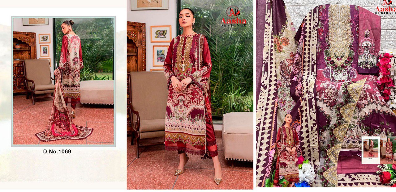 Needle Wonder Vol 8 Aasha Designer Pure Cotton Pakistani Patch Work Suits Supplier India