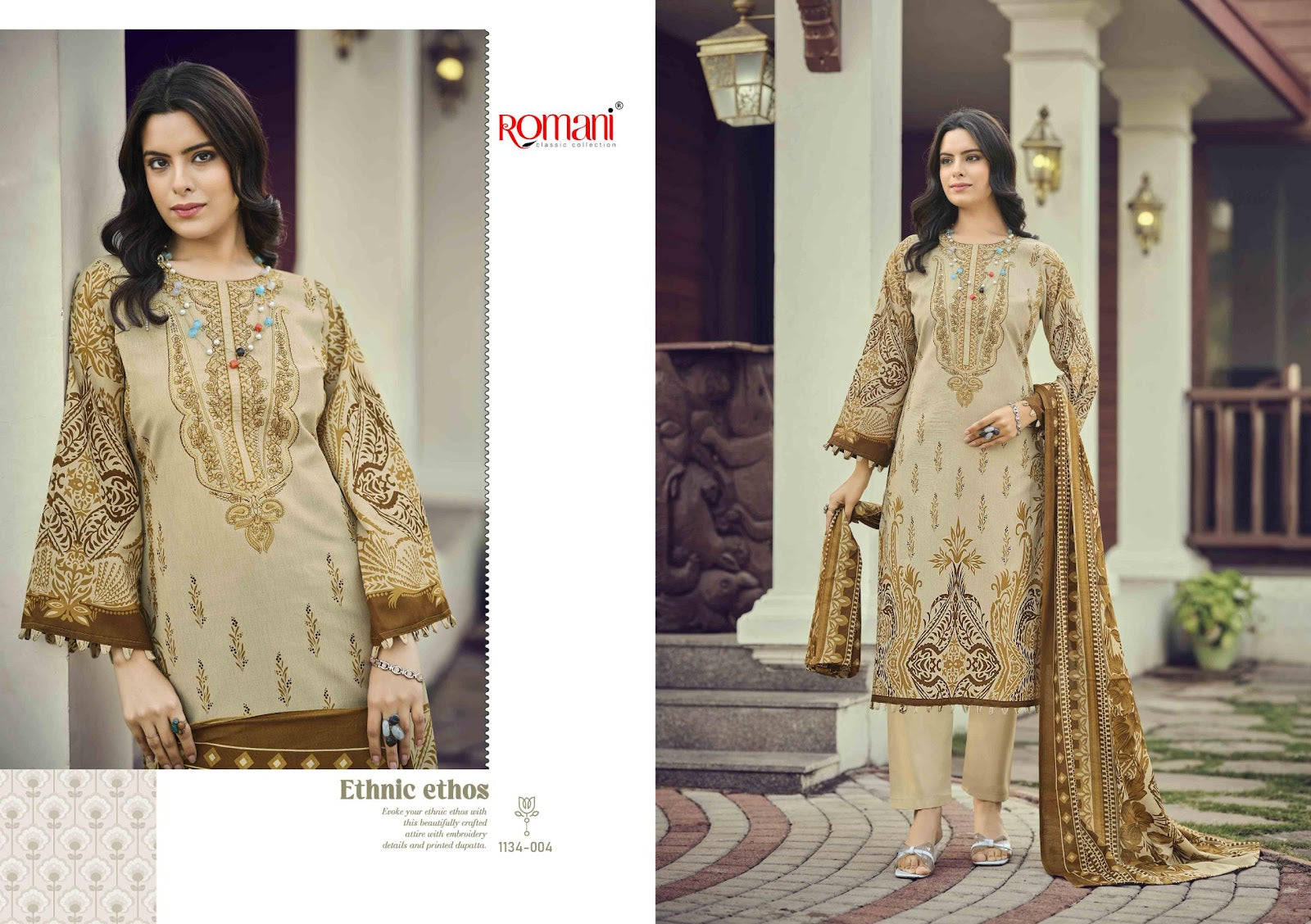 Needle Wonder Vol 8 Romani Mix Cotton Karachi Salwar Suits Wholesaler Ahmedabad