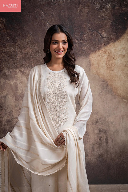 Neeko Naariti Mul Chanderi Pant Style Suits Exporter Gujarat