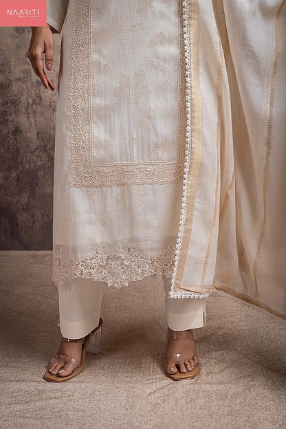 Neeko Naariti Mul Chanderi Pant Style Suits Exporter Gujarat