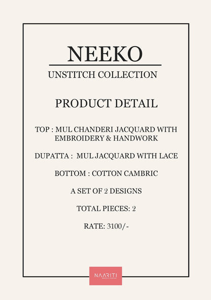 Neeko Naariti Mul Chanderi Pant Style Suits Exporter Gujarat