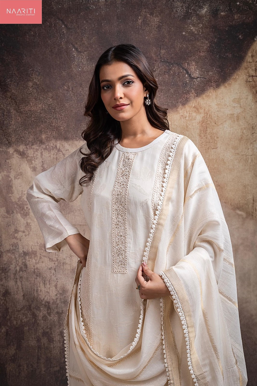 Neeko Naariti Mul Chanderi Pant Style Suits Exporter Gujarat