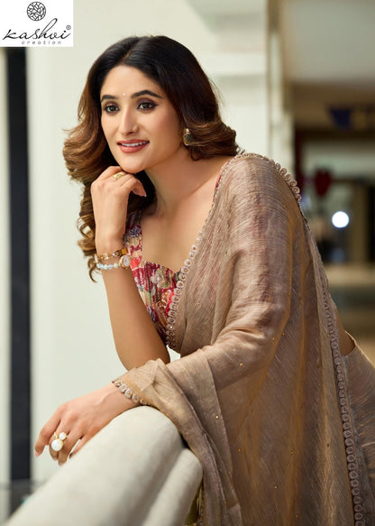 Neel Vol 13 Kashvi Creation Mono Satin Sarees Manufacturer India
