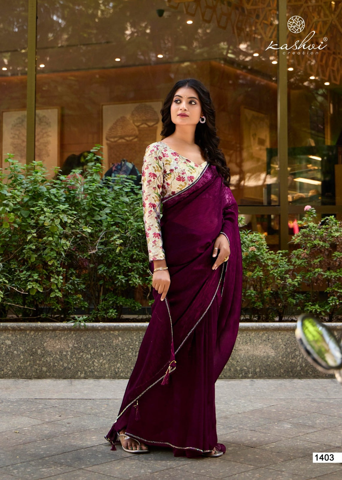 Neel Vol 14 Kashvi Creation Satin Sarees Wholesaler Gujarat