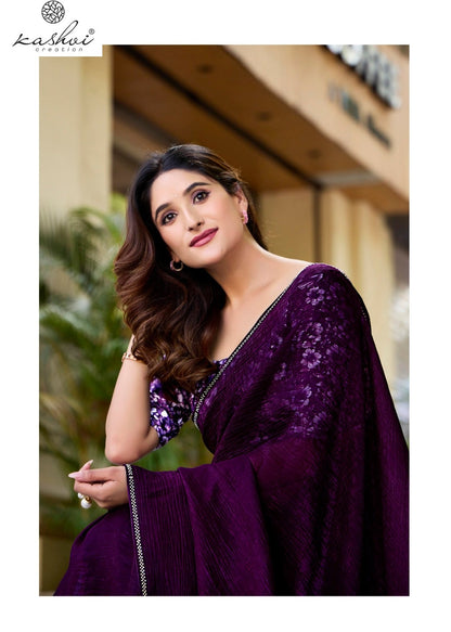 Neel Vol 14 Kashvi Creation Satin Sarees Wholesaler Gujarat