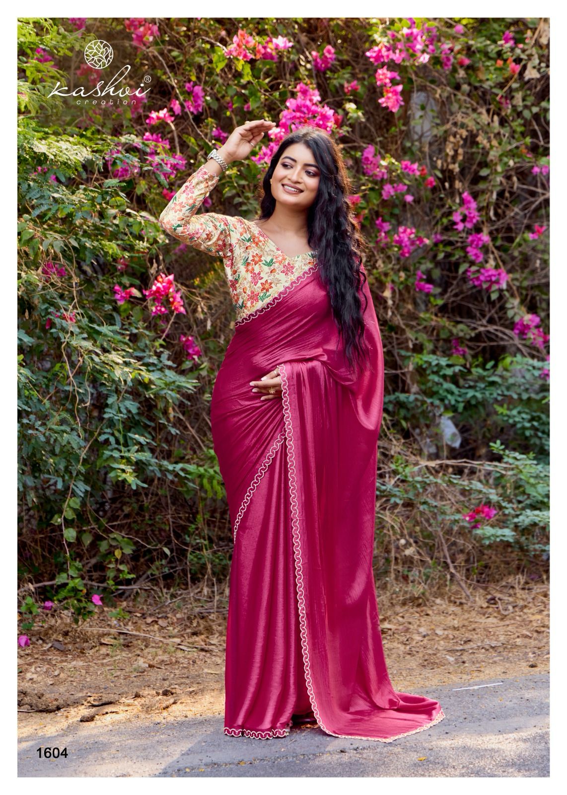 Neel Vol 16 Kashvi Creation Satin Sarees Supplier