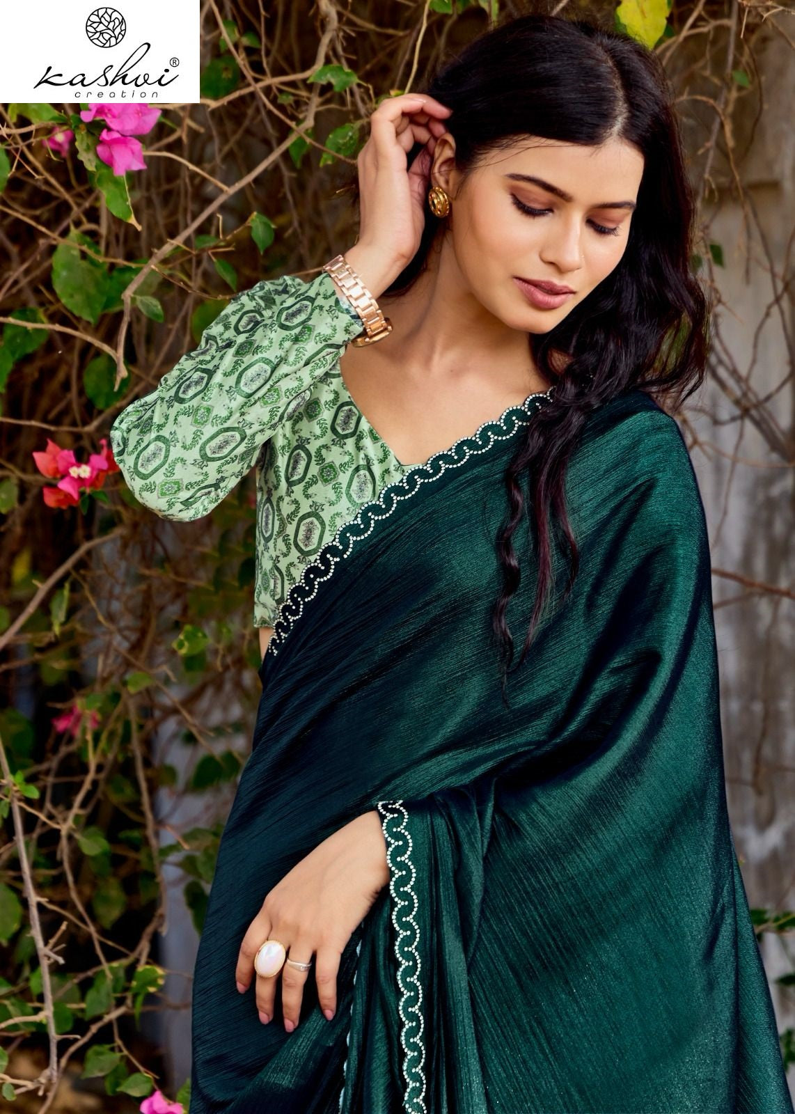 Neel Vol 16 Kashvi Creation Satin Sarees Supplier