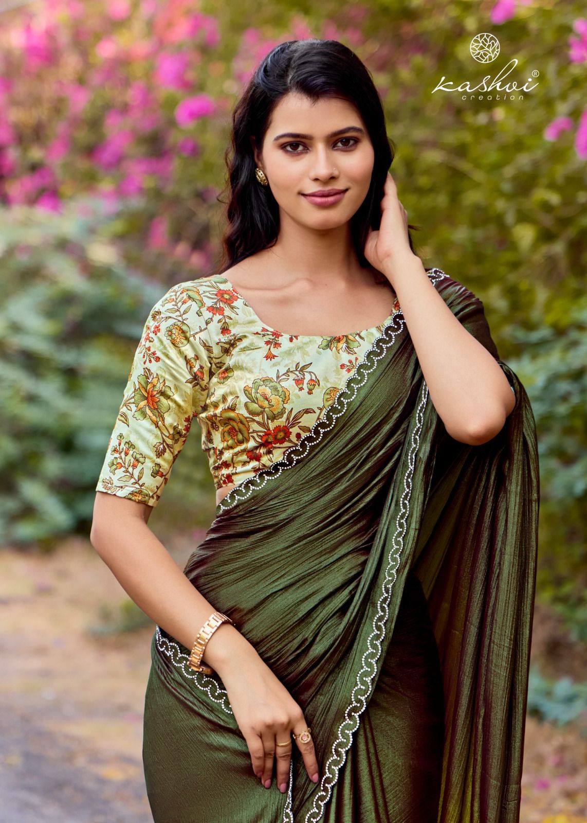 Neel Vol 16 Kashvi Creation Satin Sarees Supplier