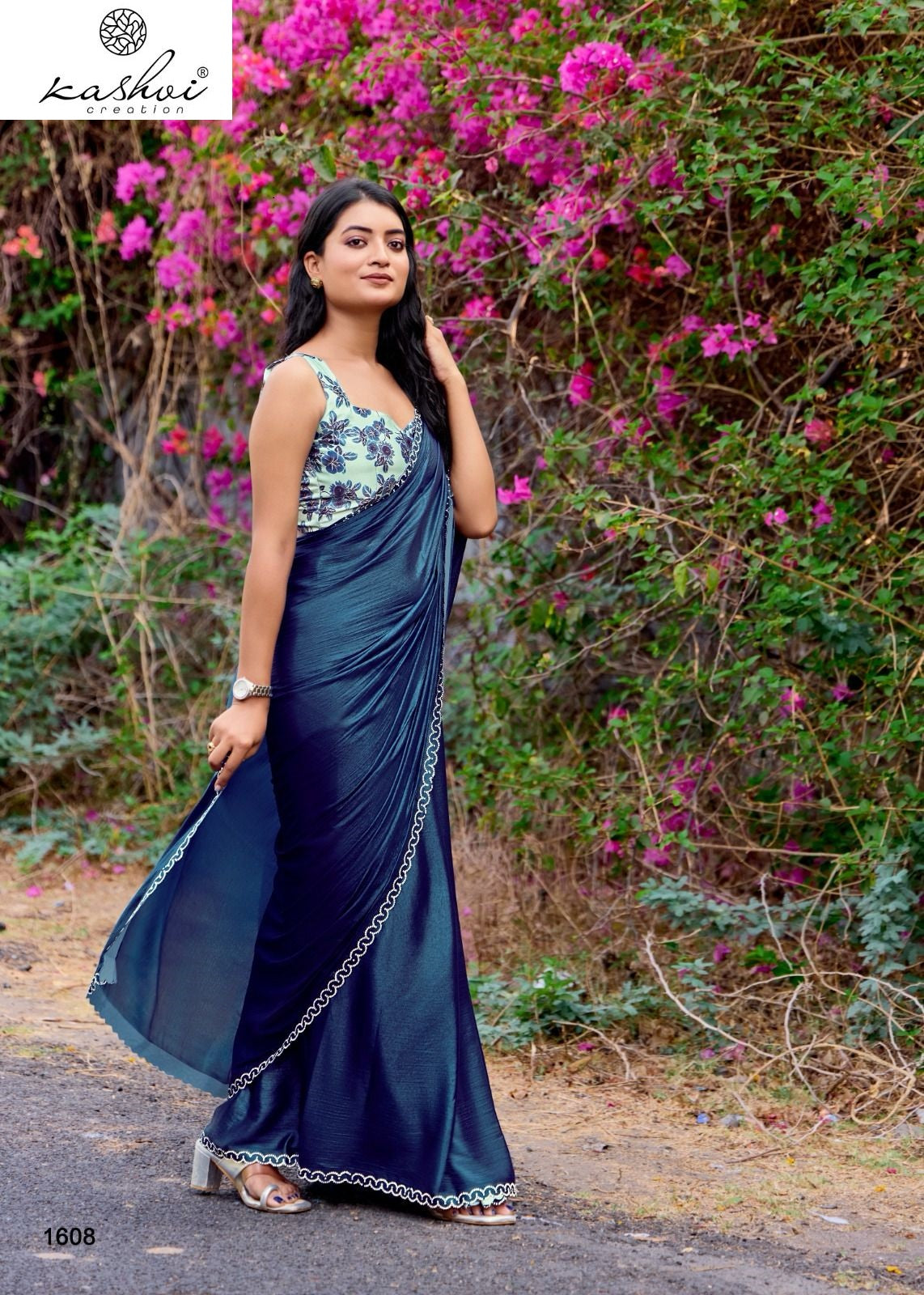 Neel Vol 16 Kashvi Creation Satin Sarees Supplier