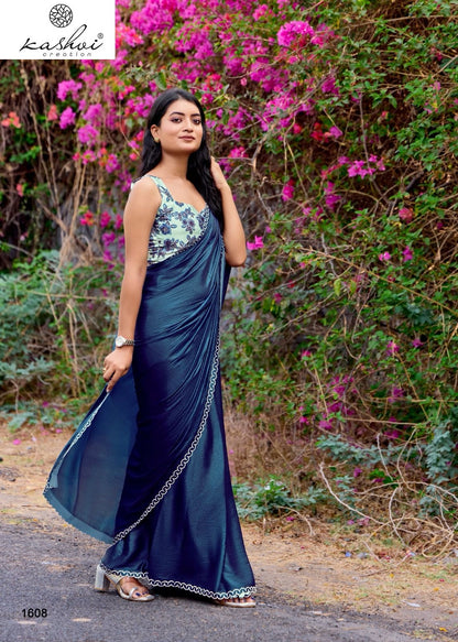 Neel Vol 16 Kashvi Creation Satin Sarees Supplier