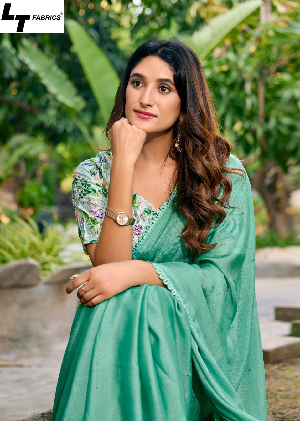 Neel Vol 20 Lt Fabrics Mono Satin Sarees Manufacturer Ahmedabad