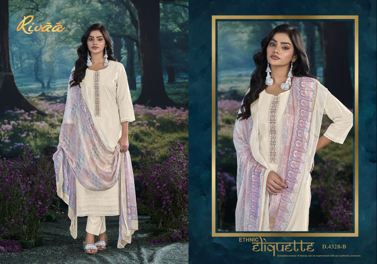 Neela Rivaa Italian Lawn Pant Style Suits Manufacturer Gujarat