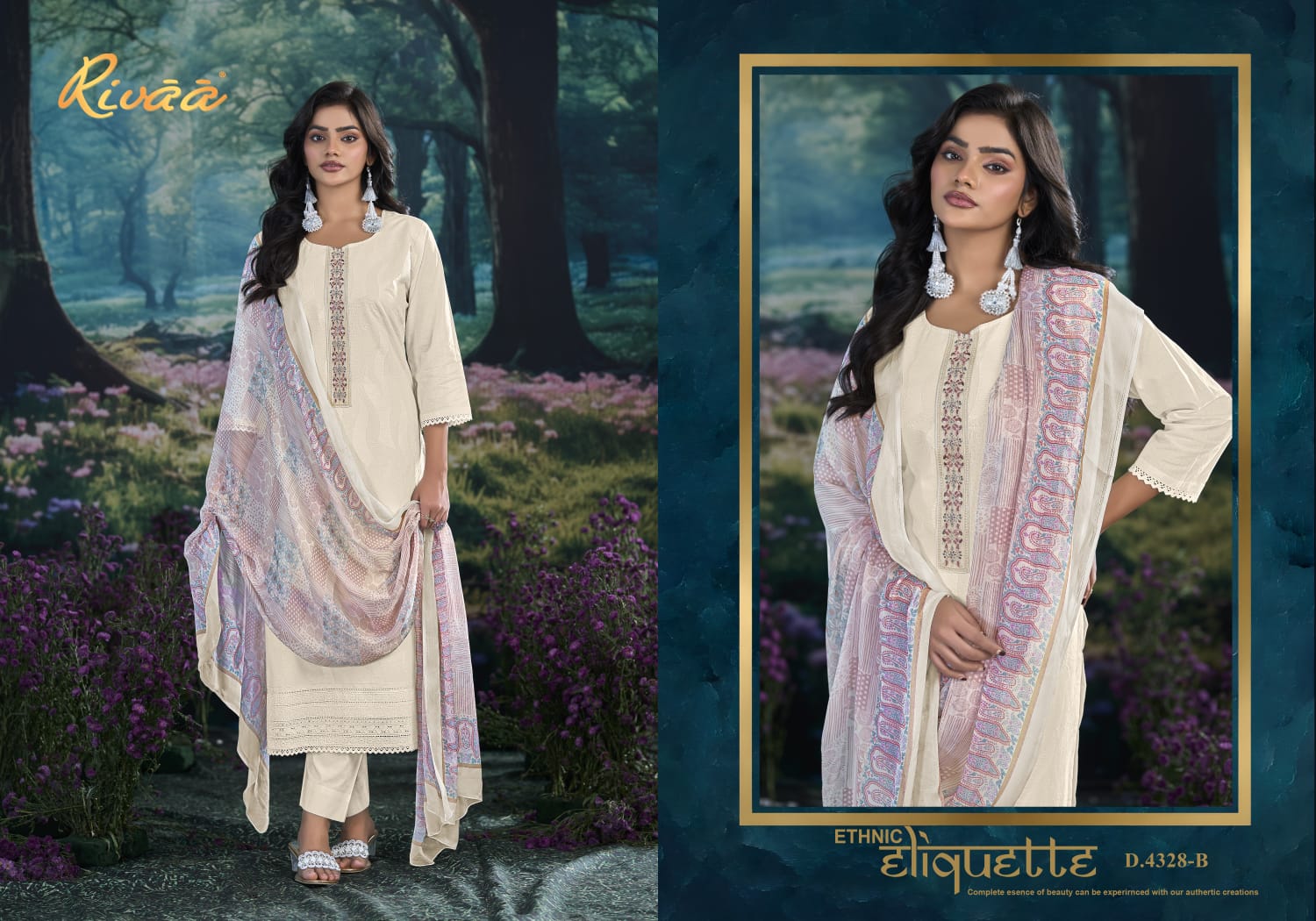 Neela Rivaa Italian Lawn Pant Style Suits Manufacturer Gujarat