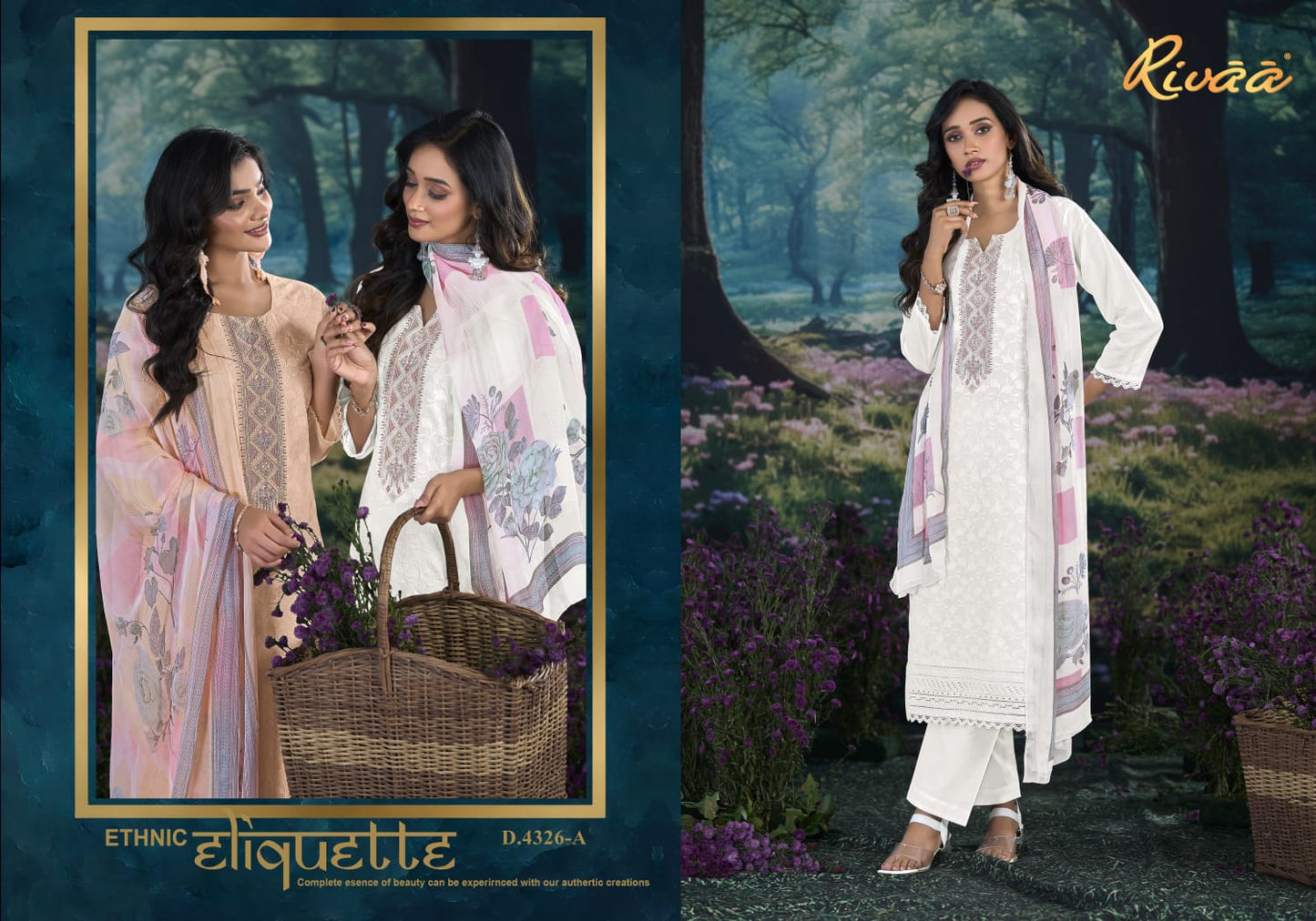 Neela Rivaa Italian Lawn Pant Style Suits Manufacturer Gujarat