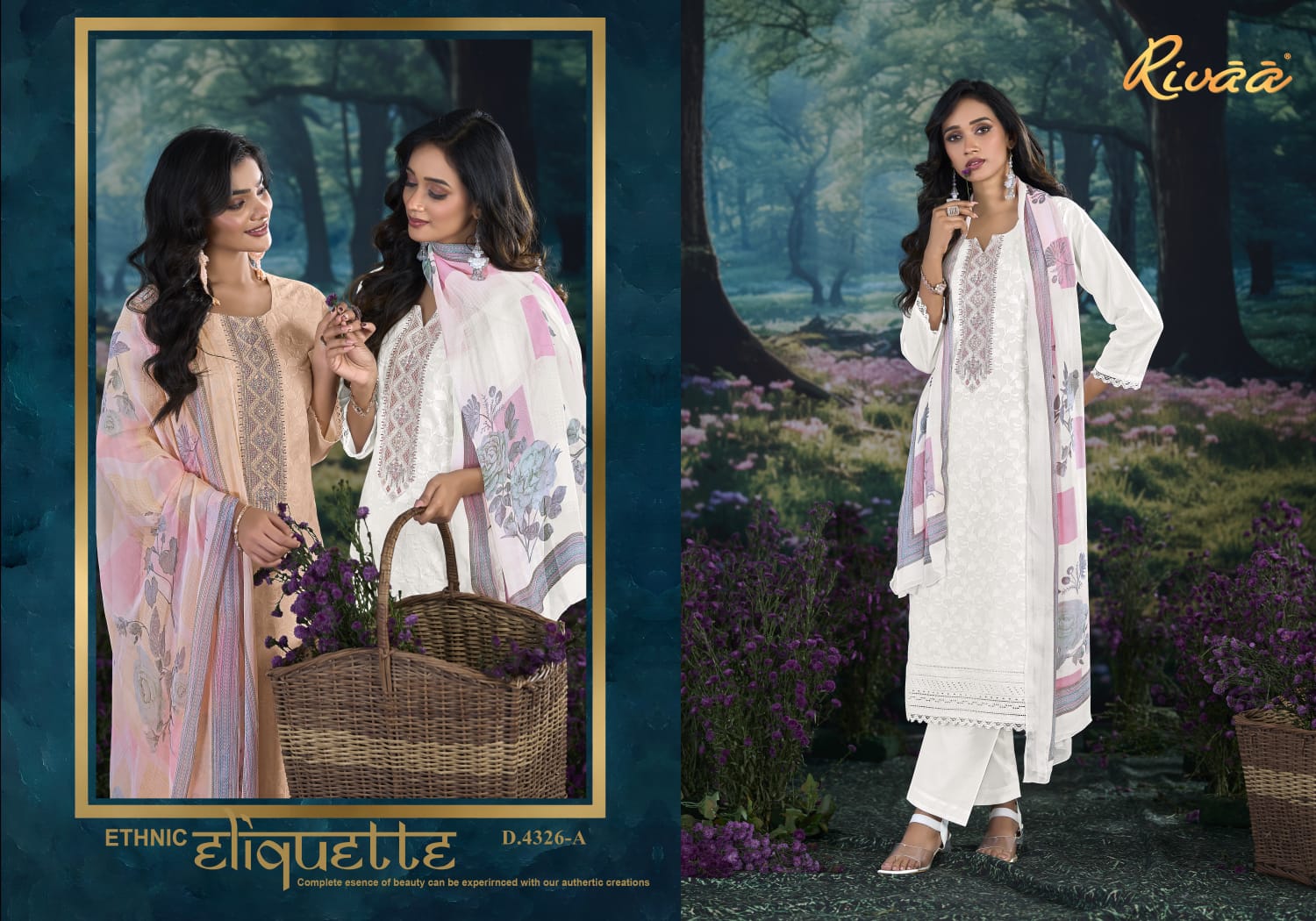 Neela Rivaa Italian Lawn Pant Style Suits Manufacturer Gujarat