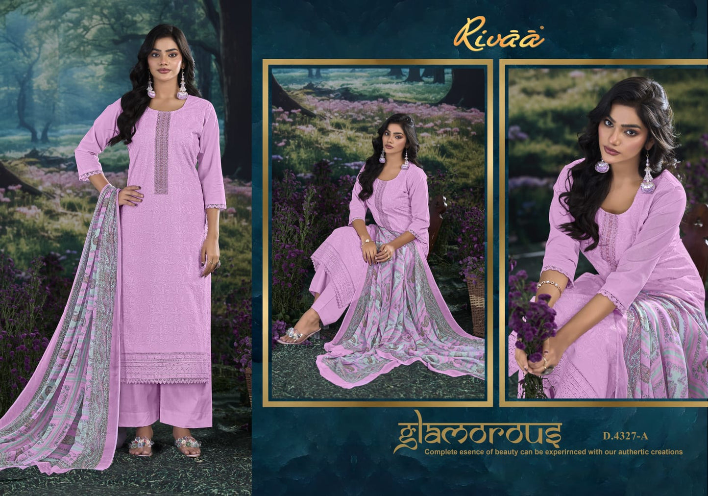 Neela Rivaa Italian Lawn Pant Style Suits Manufacturer Gujarat