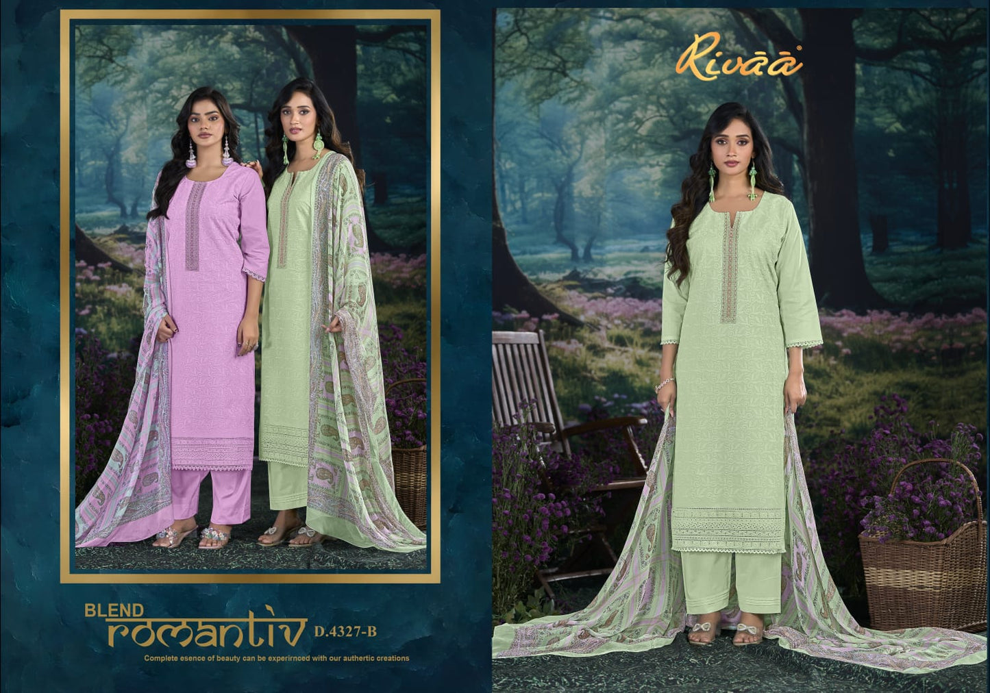 Neela Rivaa Italian Lawn Pant Style Suits Manufacturer Gujarat