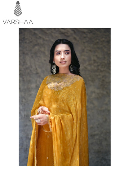 Neelaya Varshaa Viscose Organza Pant Style Suits Exporter