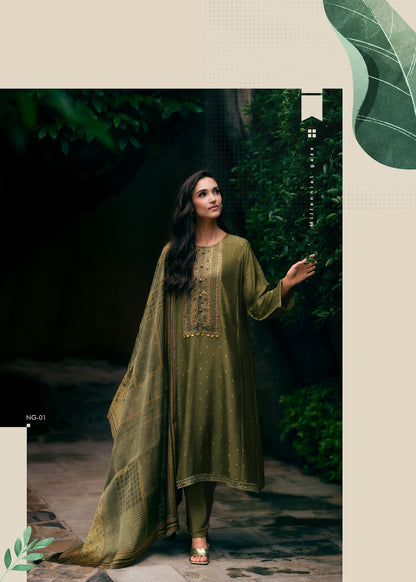 Neelgiri Varsha Fashions Viscose Muslin Plazzo Style Suits Exporter Gujarat