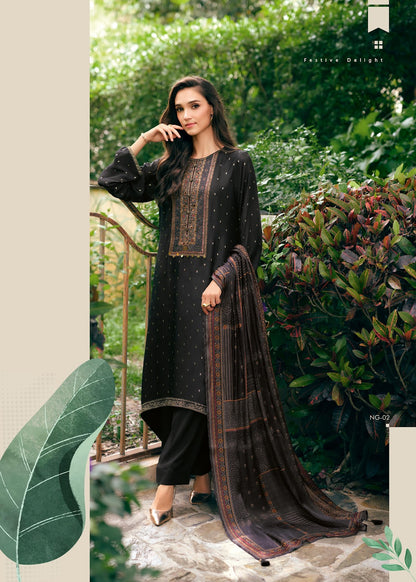 Neelgiri Varsha Fashions Viscose Muslin Plazzo Style Suits Exporter Gujarat
