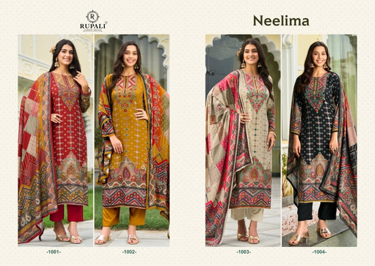 Neelima Rupali Viscose Pashmina Suits Wholesaler Ahmedabad