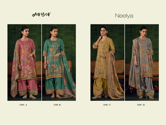 Neelya 3349 Jay Vijay Bemberg Plazzo Style Suits Wholesale