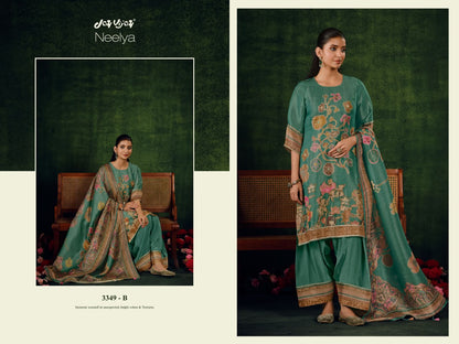 Neelya 3349 Jay Vijay Bemberg Plazzo Style Suits Wholesale
