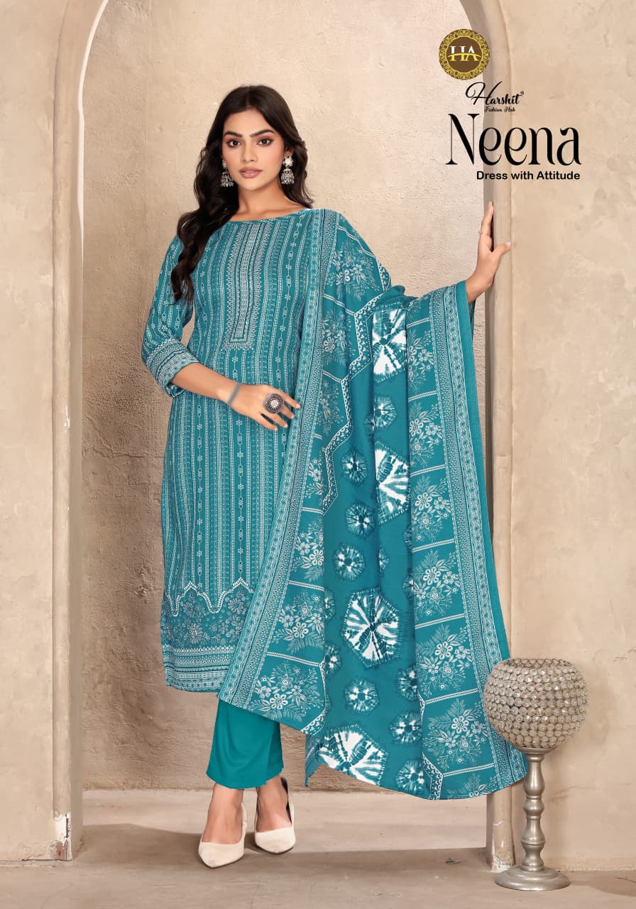 Neena Harshit Fashion Karachi Pashmina Salwar Suits Manufacturer
