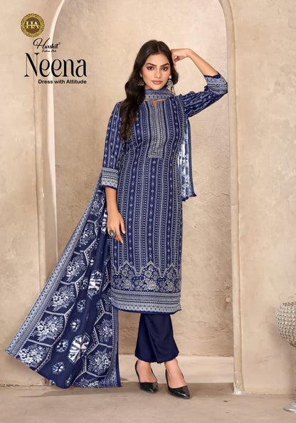 Neena Harshit Fashion Karachi Pashmina Salwar Suits Manufacturer