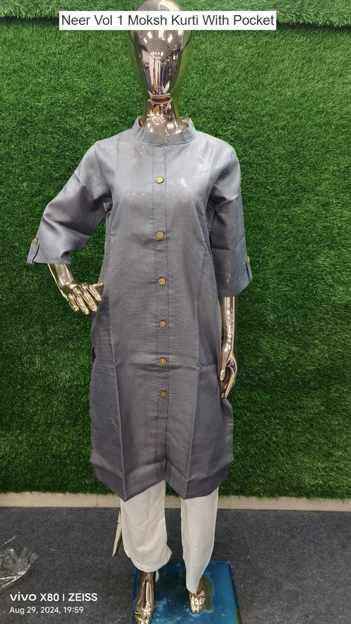 Neer Vol 1 Moksh Cotton Kurti With Pocket Manufacturer India