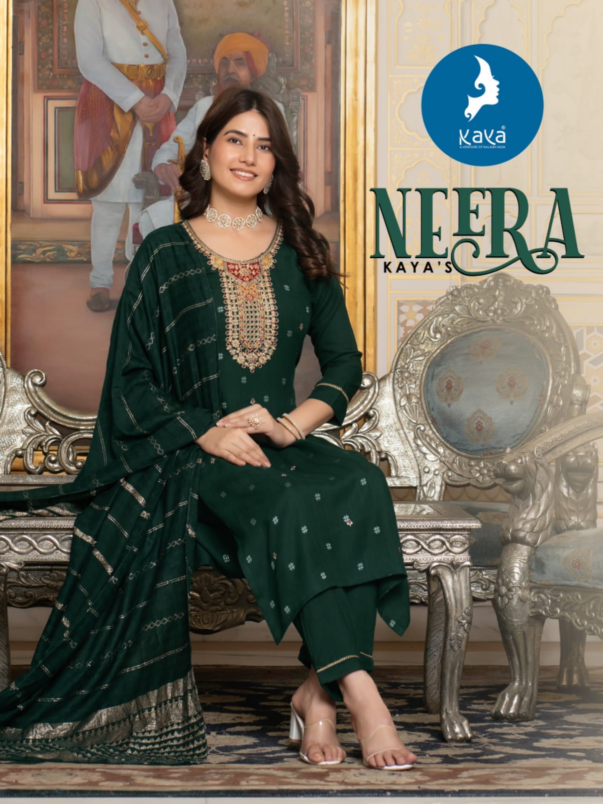 Neera Kaya Rayon Readymade Pant Style Suits Exporter Ahmedabad