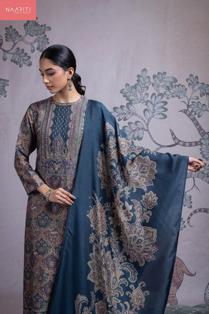 Neeram Naariti Pure Silk Pant Style Suits Supplier Gujarat