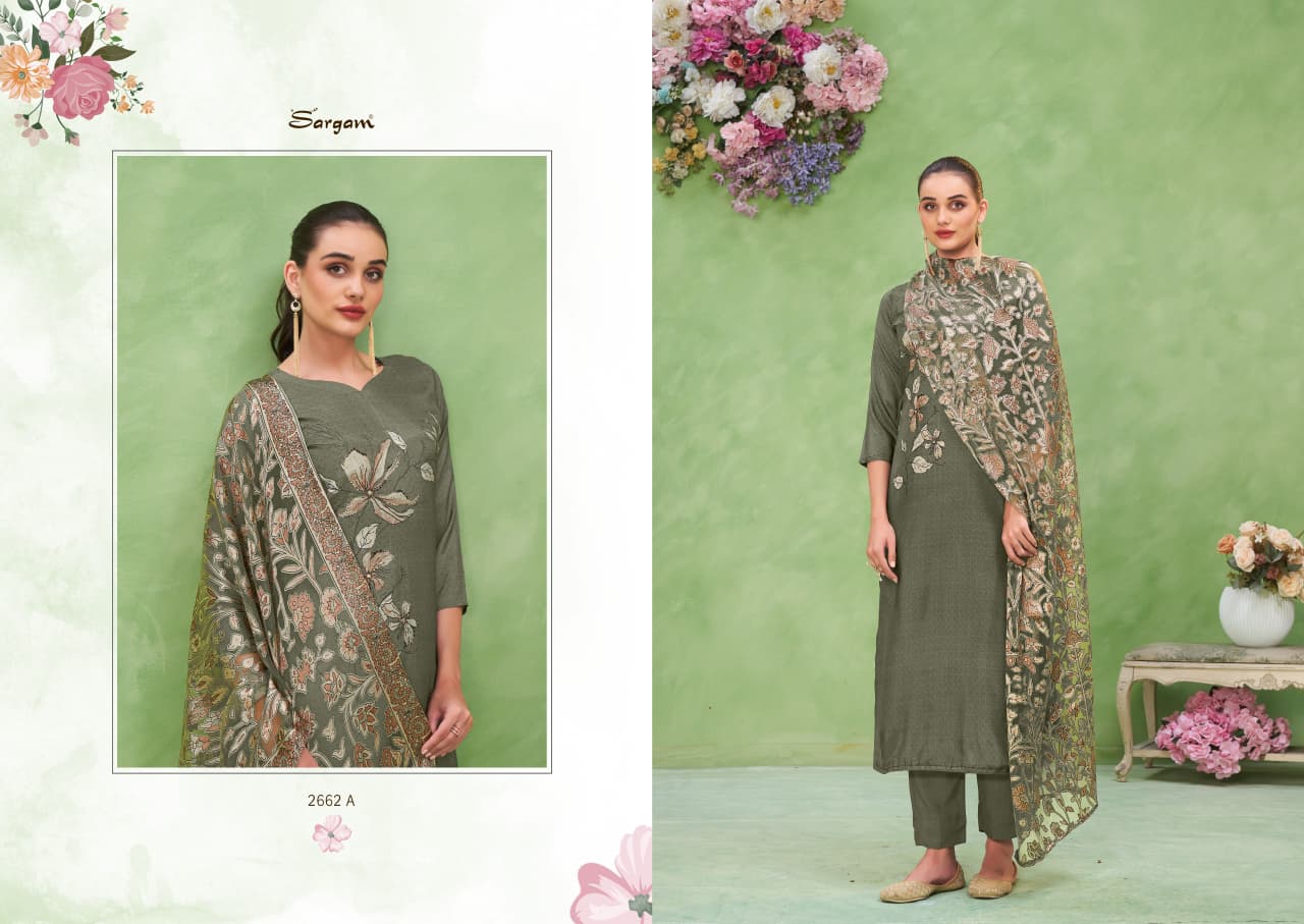 Neerja Sargam Prints Pure Bemberg Pant Style Suits Wholesaler Gujarat